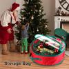 2Pcs 16Inch Christmas Wreath Storage Bag,Portable Artificial Wreaths Organizer Container with Dual Zippered Transparent Window & Handles
