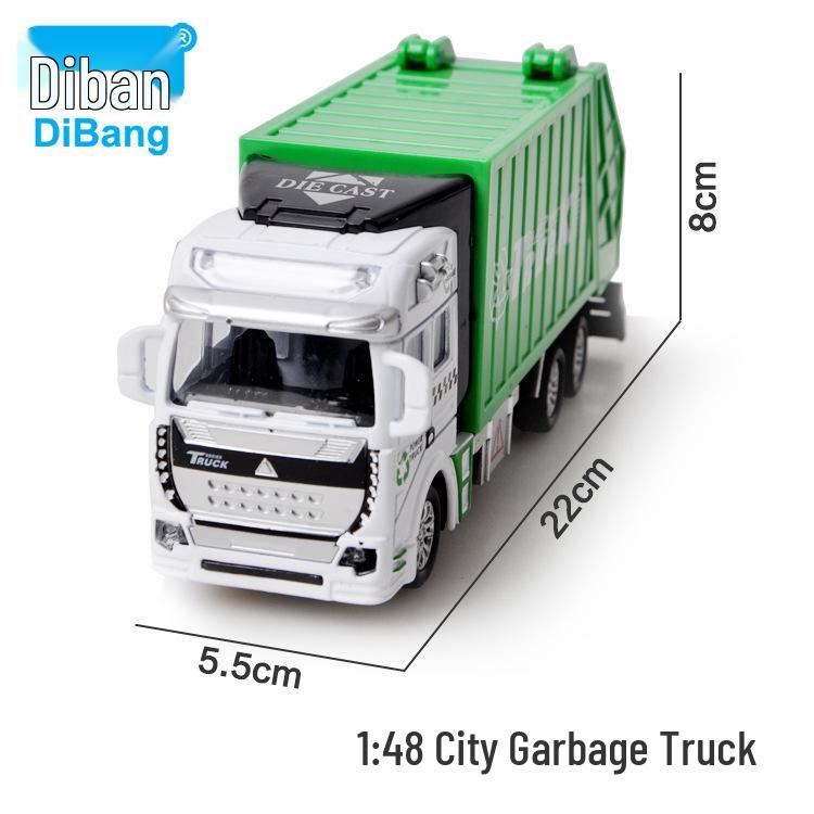 Children's Pull-Back Alloy Fire Ladder Truck Toy