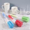 3Pcs Sponge Bottle Brushes with Adjustable Long Handle, Soft Dishwashing Foam Cleaning Brushes for Cups Mugs Kettles