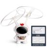 Cartoon Astronaut Induction Flying Toy Smart Suspension Rotary Luminous Flying Figure Toy For Kids Outdoor Indoor Play Toys