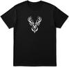 Tribal Deer Head T-Shirt – Black Graphic Tee for Men & Women