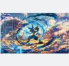 Chibi Dinosaur Mouse Pad Large Desk Mat with Card Layout for TCG Players