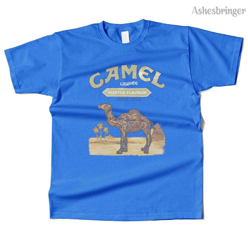 Unisexs Cotton Camel Legends Graphic T Shirt Street Casual Style Tee for Unisex and Women