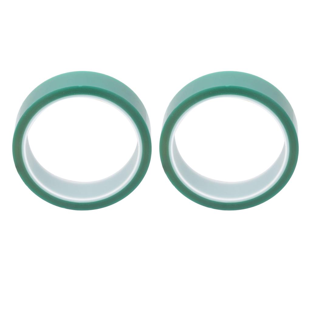 2PCS High Temperature Tape PET 0.06mm Thickness 25mm Width 33meter Length Green Insulation Tape