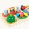 Holz Montessori Spielzeug Kinder Ring Aktivitätstafel Sensorisches Spielzeug Set Hand-Auge Koordination Training Pädagogisches Intelligenzspiel