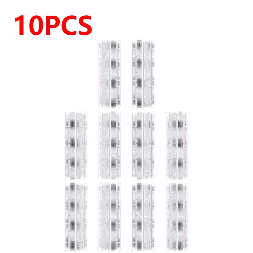 Breadboard 830 Point Solderless PCB Bread Board MB-102 MB102 Test Develop 200 jacks DIY White/Transparent with packing 1-10PCS