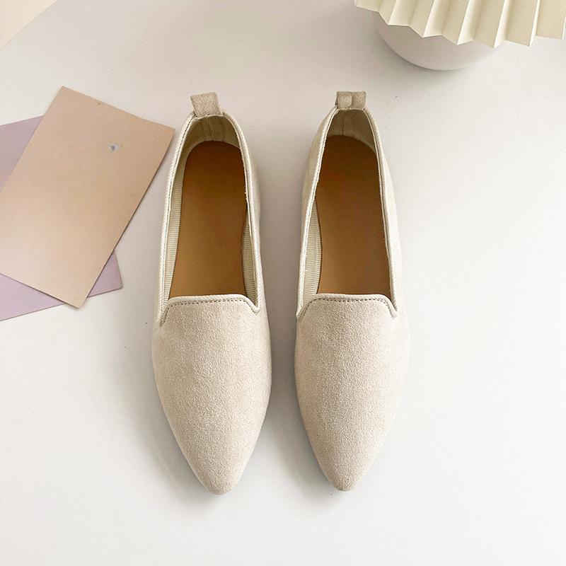 Mode Atmungsaktive Stretch Ballett Flache Schuhe Damen Weiche Sohle Spitzschuh