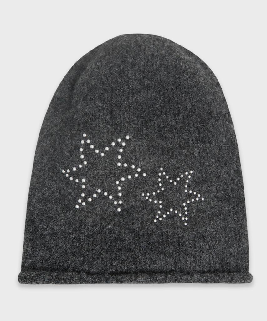 CHICKS Starfish Stud Beanie Brown
