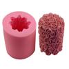 3D Rosen-Säule Fondant-Kuchen Silikonform für Polymer Clay Formen Schokolade Gebäck Süßigkeiten Herstellung Dekorationswerkzeuge