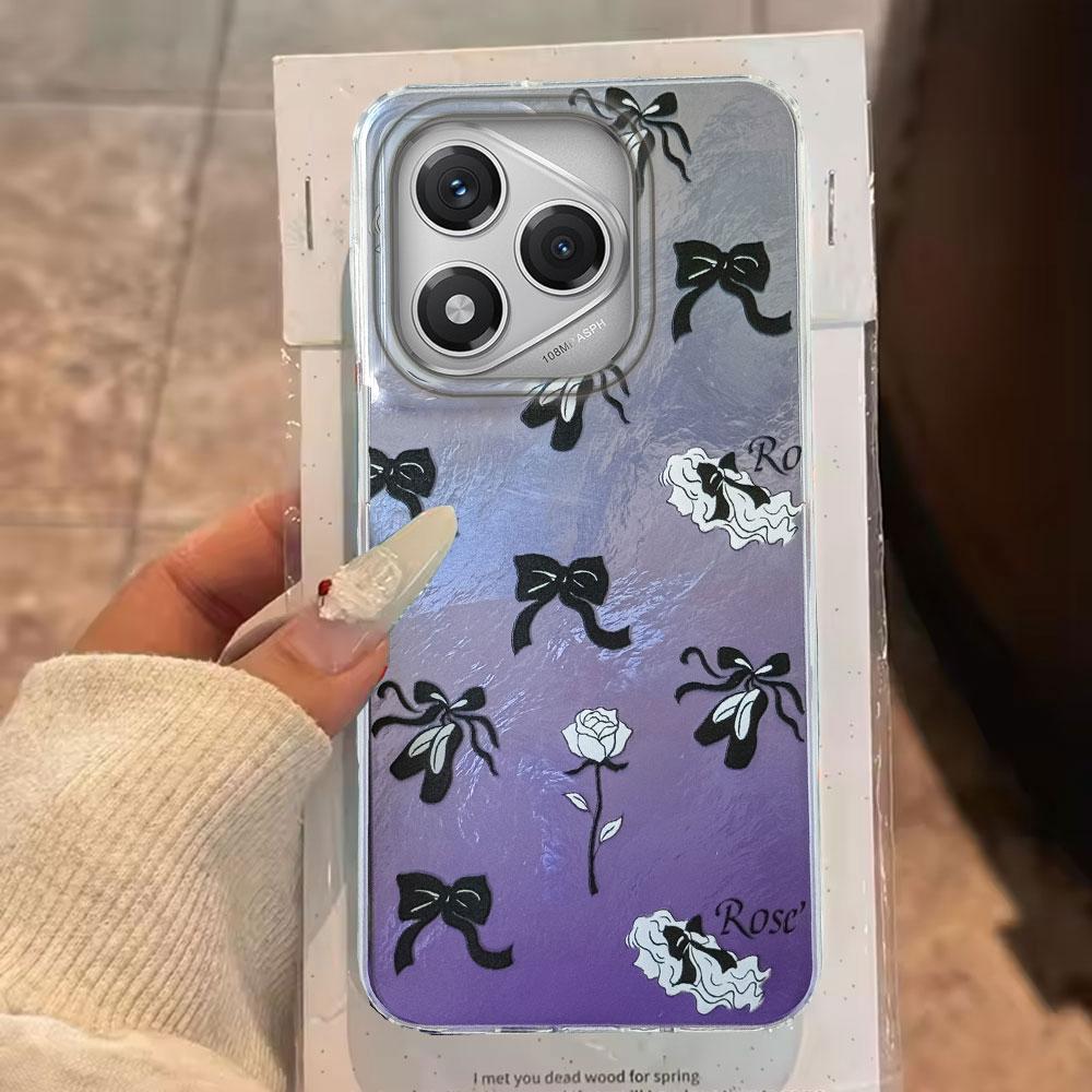 Black Bow Cartoon Animal Phone Cases Phone Case for Honor 400 200 Pro Magic 7 5 Lite X9a X9c X8b X8a Shell Silicone Back Cover