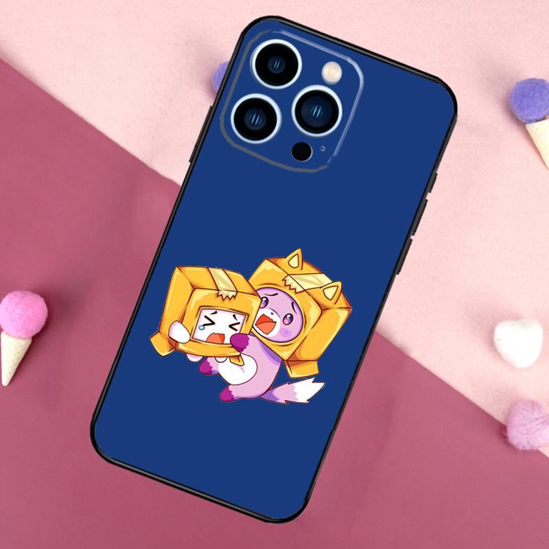 Lankybox Cute Phone Case For iPhone 13 12 11 14 Pro Max Mini X XR XS MAX 14 Plus Cover
