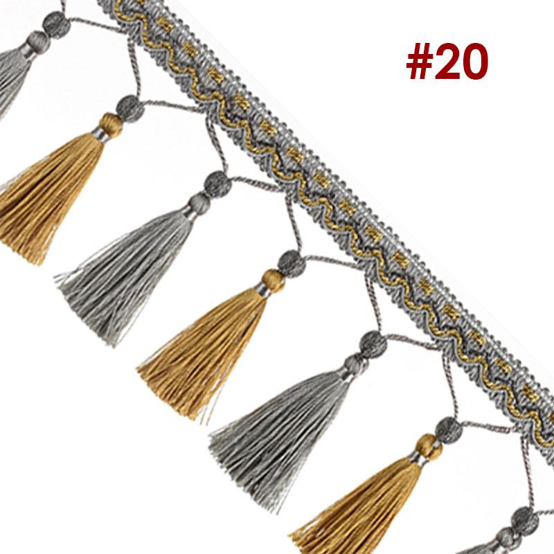 1/3M Tassel Fringe Trim Sewing Crafts Trimmings Edging Curtains Cushion Sofa Table Upholstery Sofa Decor Accessory