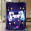 Pixel Game Controller Design Theme blanket Lightweight Warm Flannel Blanket Decorative Throw Blanket for Home Decoration