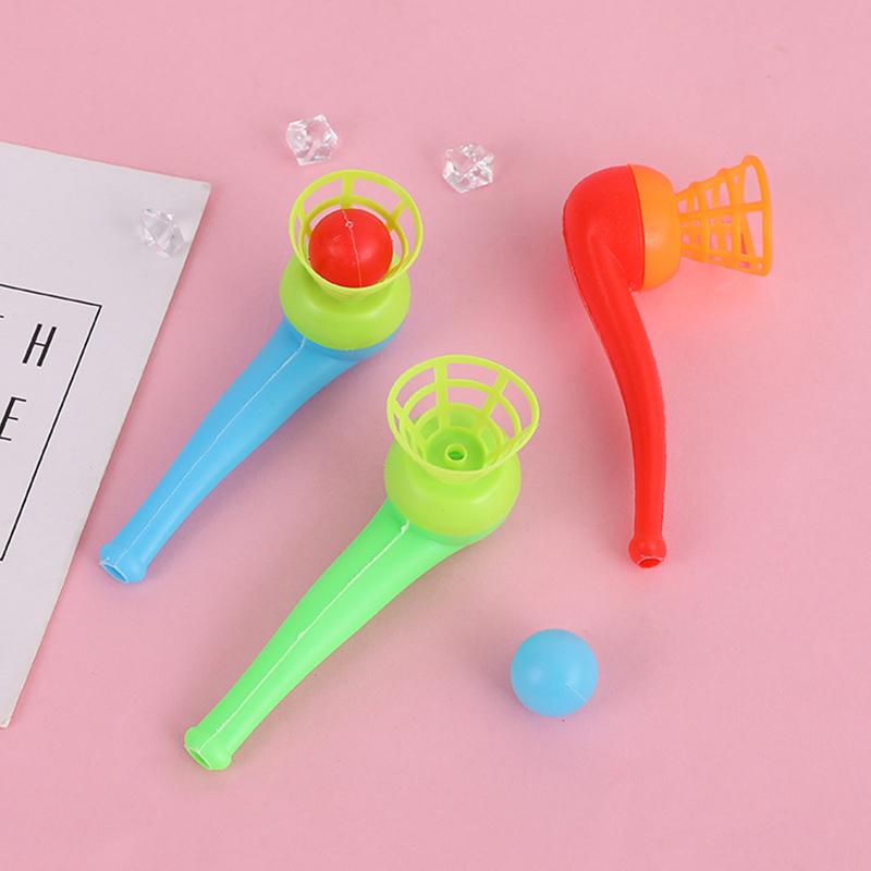 5-10PCS/Pack Assorted Color Blowing Pipe Floating Ball Magic Ball Game Birthday Party Favors Keepsakes Giveaway Rewards Gift ZYF