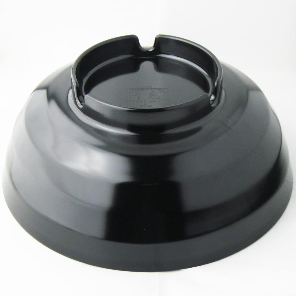 Nagao Unbreakable Ramen Extra Solid Dishwasher Made in Japan Bowl, Large, 1900ml, Black, Megamoridon, Safe,