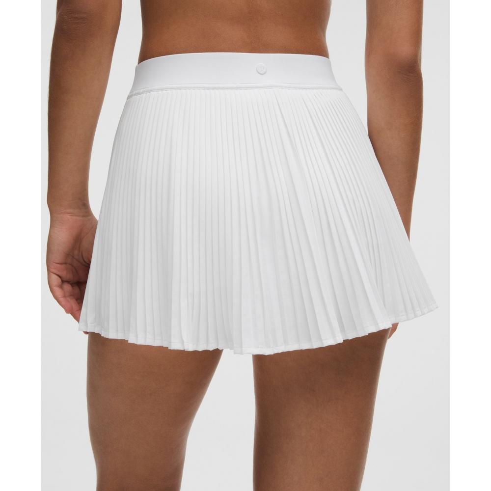 Lullulemon Replicate High-Rise Pleated Tennis Skirt Wht
