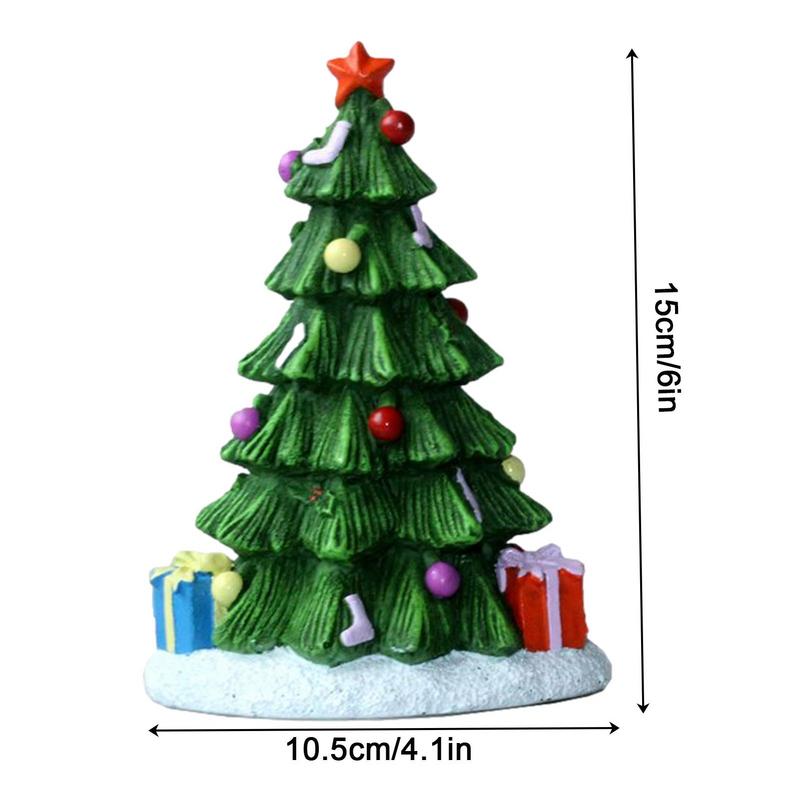 

Resin Christmas Aquarium Decoration 1 Pcs Mini Cute Xmas Tree Present Box Miniature Statue Christmas Party Fish Tank Ornaments