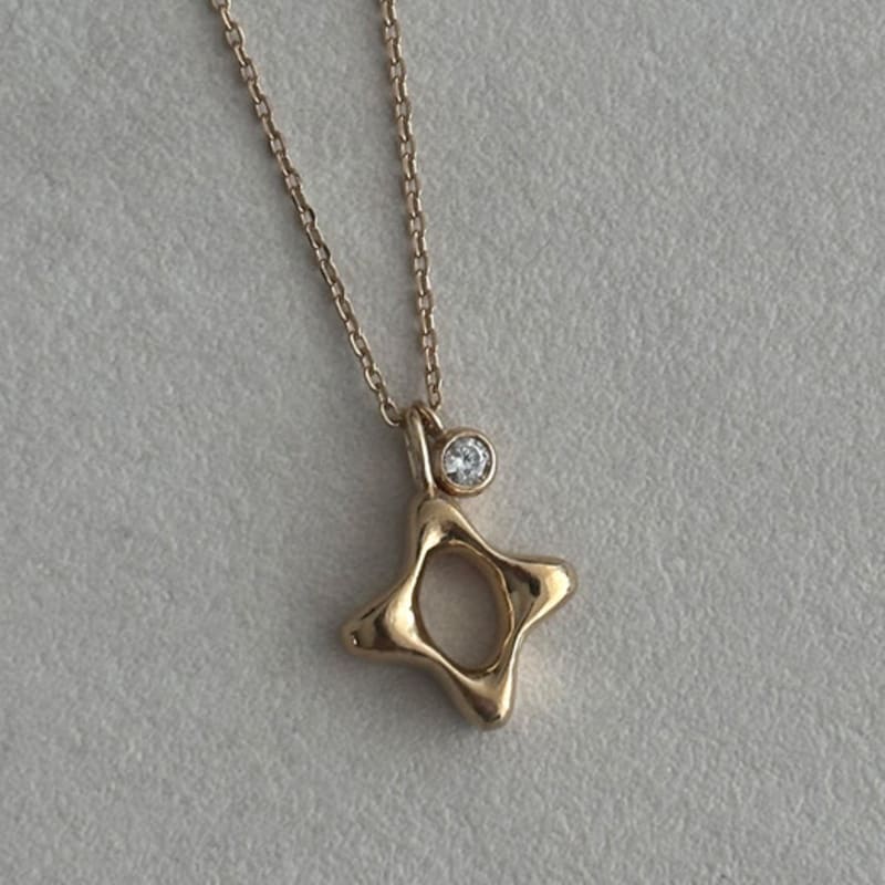 eveningbell [silver925] Tinsel necklace (2color)