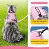 Reflective Design Cat Harness Vest Adjustable Vest Breathable Pet Walking Harness Comfortable Escape Proof Cat Traction Rope