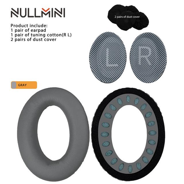 

NullMini Replacement Leather Earpads For BOSE QuietComfort QC35 QC35II Headphones Headband Earmuff сірий колір