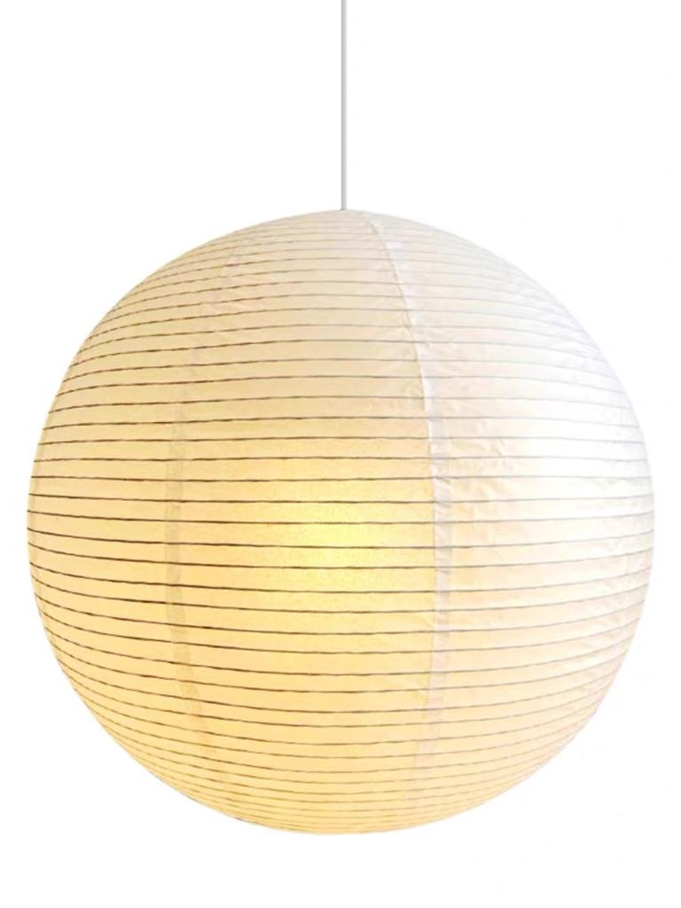 Designer Akari Noguchi Yong Long Pendant Lights LED E27 Wabi-sabi Round Ball Hanging Lamp for Living Room Sofas Table Bedroom