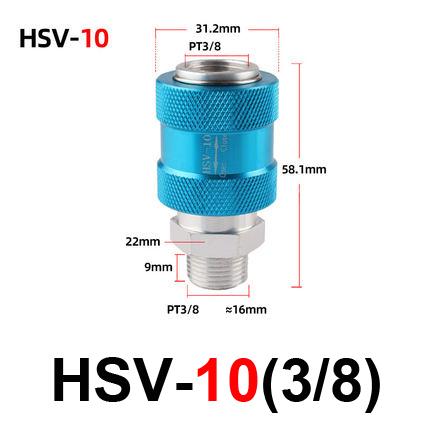 Air Flow Control Flow Control Manual Switch HSV-06 Slide Valve Flexible Connection Thread One-way Valve Sensitive Sliding