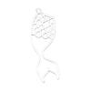 Geometric Openwork Resin Charms MOON HEART Pendants Multi Color Alloy Jewelry Component