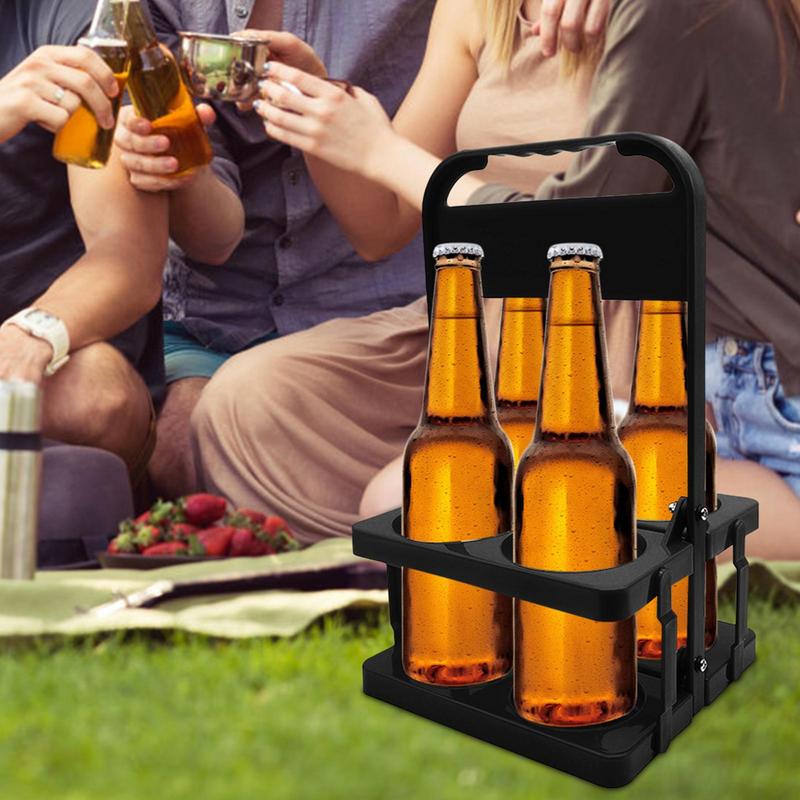 Beer Basket Wine Rack Holder Wine Holder Rack Bottle Carrier Organizer Portable Foldable Beverage Bottle Carrier For Baseball