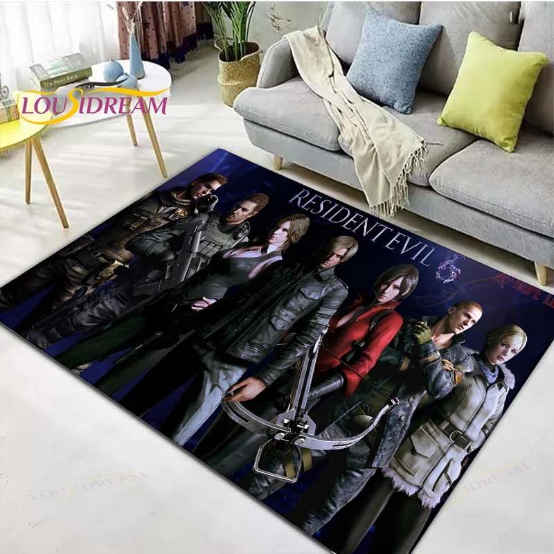 2025 Fashion 3D Movie R-Resident Evil Printed  Carpet Living Room Anti-Skid Area Rug Kids Bedroom Mats Yoga Mat Carpet Decor