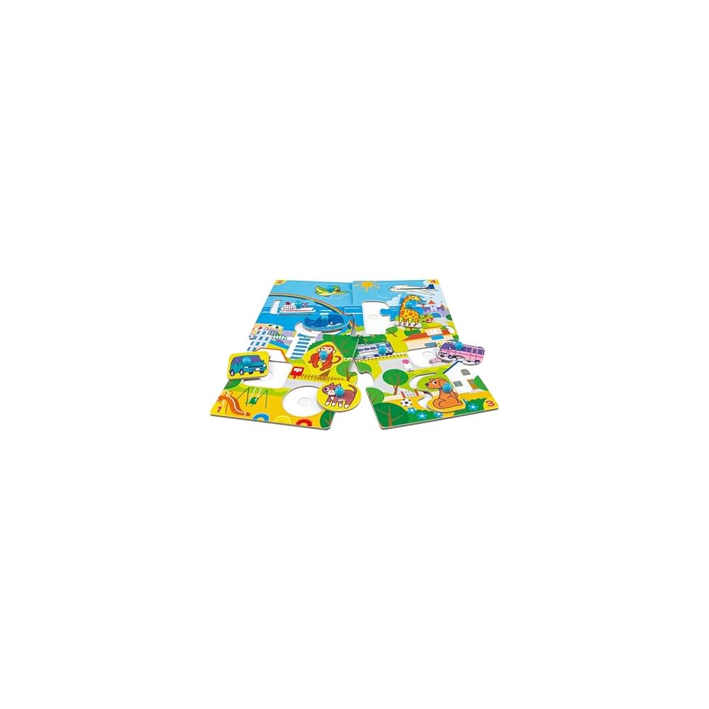 Kumon Publishing Step 0 First Puzzle Set for Kids Ages 1-2, Educational Toy, 4 Designs, JP-01