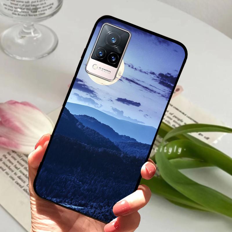 For vivo V21 5G 4G V21E Case Soft Silicone Phone TPU Coque Cover for Vivo V21E v21 V 21e 21 V2050 V2061 Protective Fundas Shell