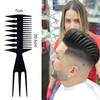 Pettini a doppia faccia con denti grandi, per barbiere, tintura per capelli, taglio, colorazione, spazzola per capelli a forma di spina di pesce, strumento per lo styling dei capelli da uomo