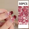 50Pcs 3D Resin Flowers Nail Art Charms Accessories Rose Camellia Nail Decor Diy Nails Decoration Materials Manicure Salon Supply