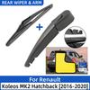 2PCS Car Rear Wiper Blade and Arm Fit for Renault Koleos MK2 Hatchback 2016-2020 Window Windshield Wiper Blade Arm Set