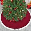 Holidays Knitted Tree Skirt Soft Fabric Round Christmas Tree Base Cover Decoration Handwoven Trees Carpet for Home