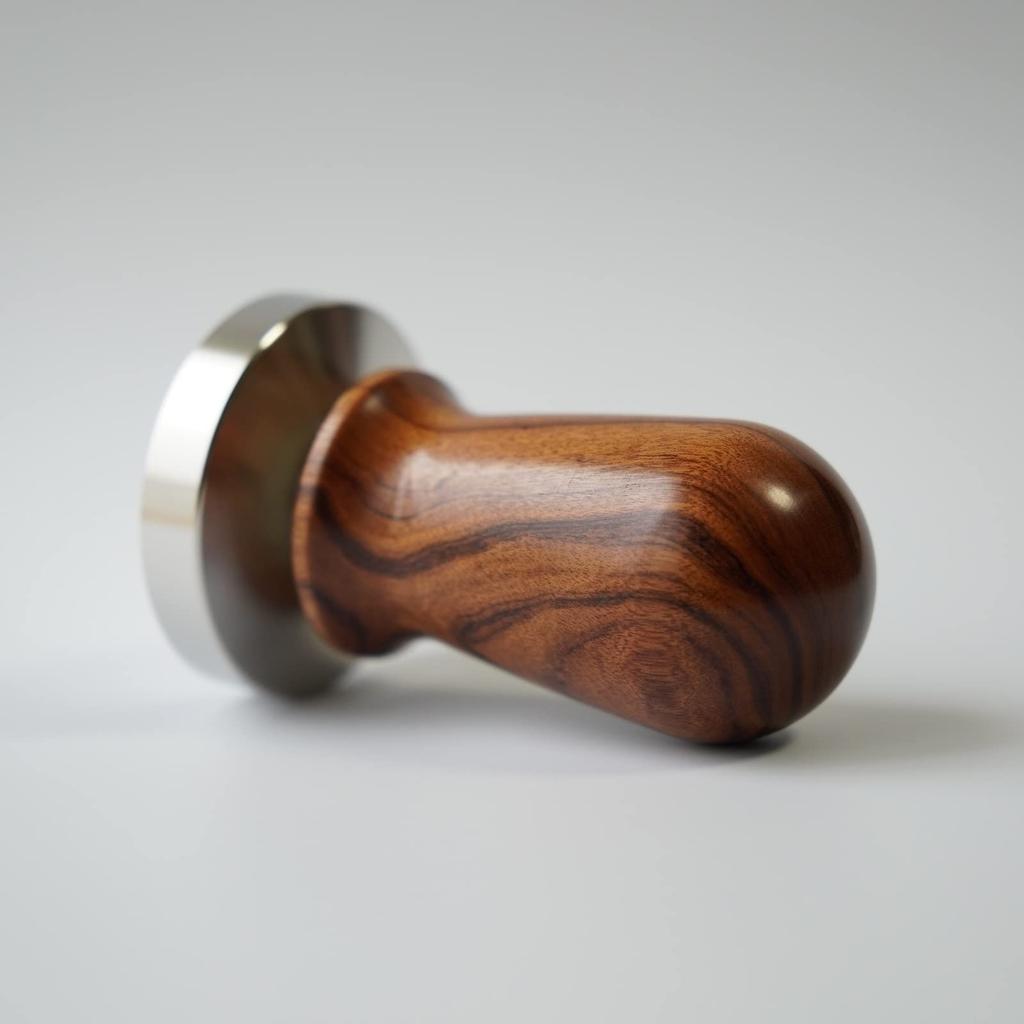 FUN COFFEE 58mm Tamper for Coffee Espresso Wooden Stainless Commercial Use Espresso, Equipment, Machine, Handle, Steel, (co-0023)