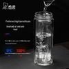 HEENOOR Double-Layer Glass Tea Infuser Bottle