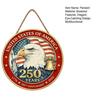 Wooden Hanging Ornament American 250th Anniversary Pendant Eagle Door Sign Patriotic Independence Day