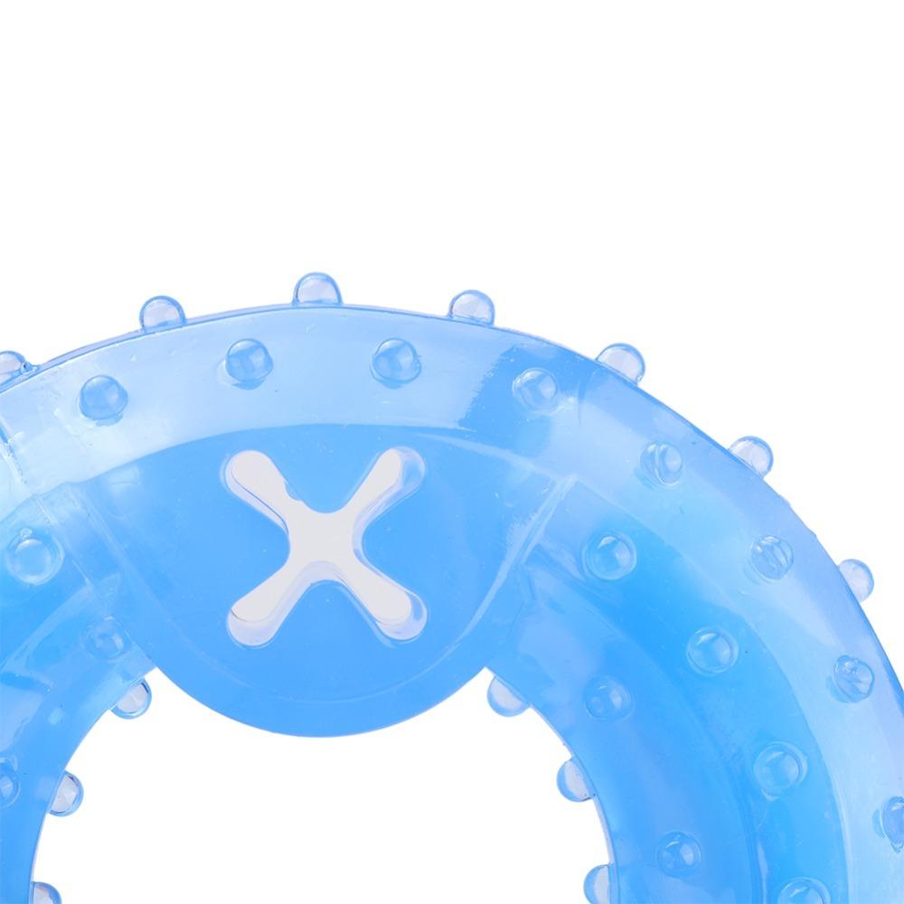 Soft Rubber Dog Cooling Toy circular Frozen Chew Toy Fun TPR Durable Toy  Indoor Play