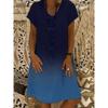 JPNTKY Fashion Summer Spring  Sleeve V-Neck Casual Dresses