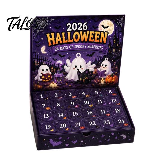 Halloween Gift for Kids Advent Calendar 2026, 24 Day Countdown Box with Figures, Family Holiday Toy Novelty Toys Kids, Spooky Party Favor, Collectible
