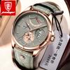 Orologio da polso da uomo di lusso in pelle al quarzo per uomo Reloj Montre Homme 802