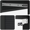 Wall Mounted Side Table Black 87.5 X 34.5 X 17 Cm