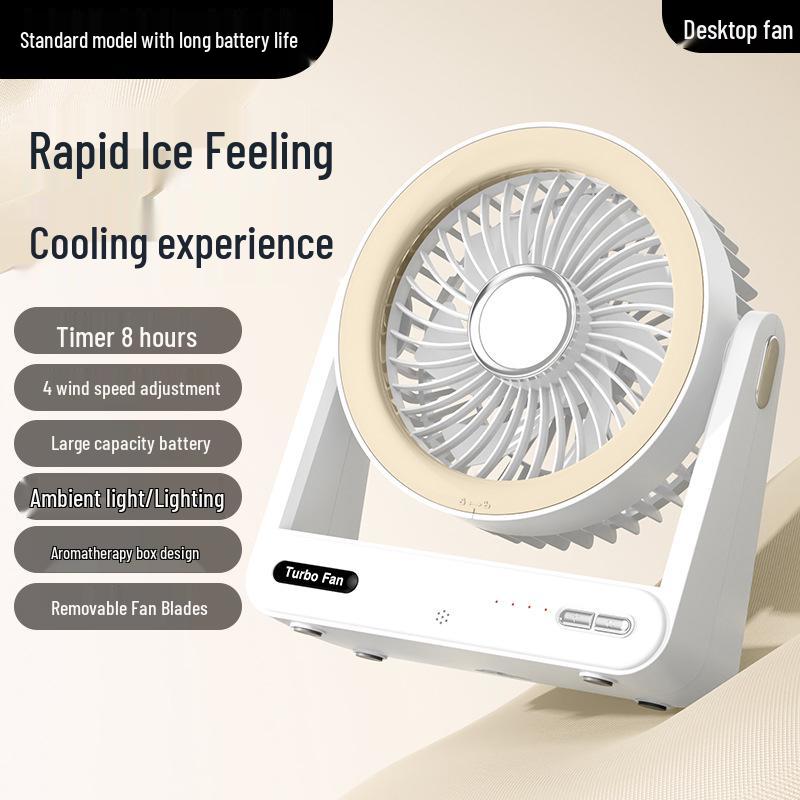 

Smart Voice-Controlled Compact Desktop Fan with Wall-Mount Option and Timer 18*7*16 mm
