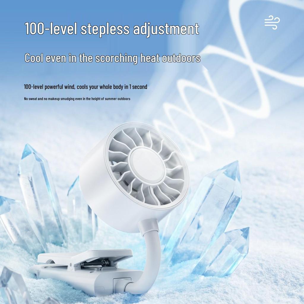 Portable 360° Clip-On Mini USB Fan for Outdoors and Umbrellas