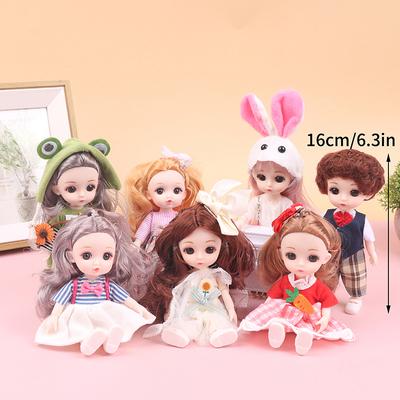 17cm Doll with Clothes Shoes DIY Movable Joints Princess Figure Gift Toys