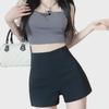 Women's High-Waist Slim Fit A-Line White Suit Shorts - Summer Anti-Exposure Hot Pants (Small Size)