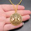 Golden Animals Plants Nature Themed Pendant Antique Color Metal Men Collar Necklace Best Seller