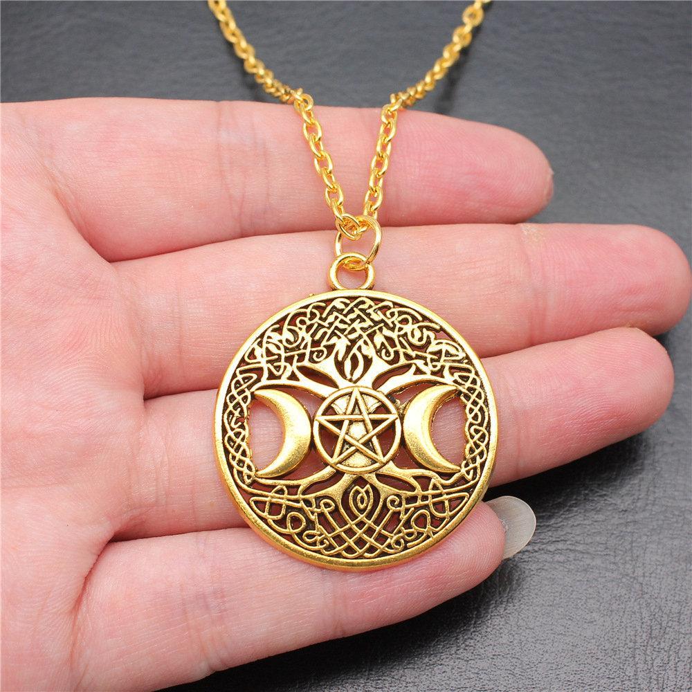 Golden Animals Plants Nature Themed Pendant Antique Color Metal Men Collar Necklace Best Seller