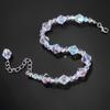 Northern Lights Bracelet Square Crystal Bracelet Exquisite Luxury Fashion Jewelry Women Girls Adjustable Stretch Link Chain Bracelets